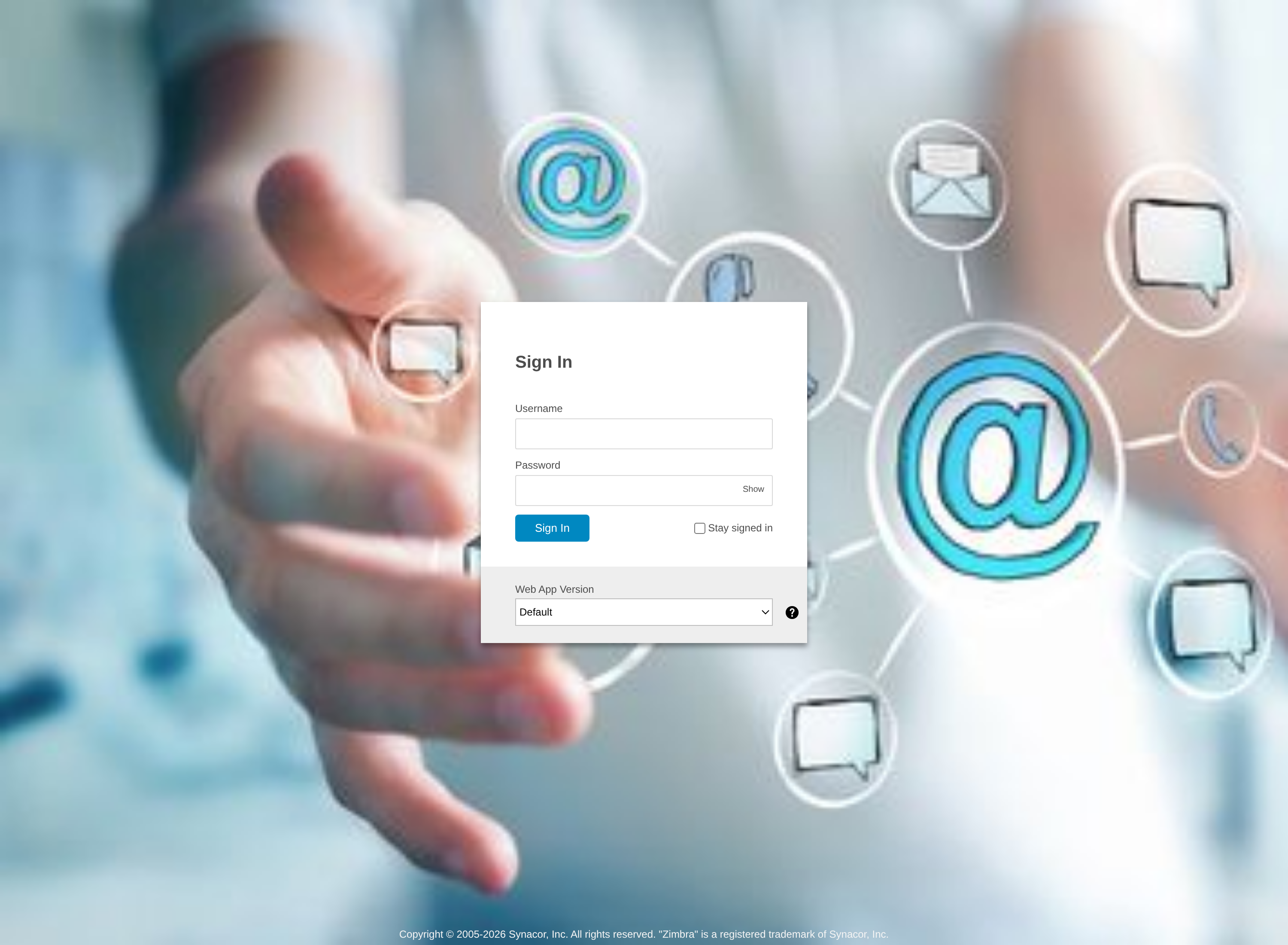 Moderne Weboberfläche mit Ordnerliste, Nachrichtenliste und der Schaltfläche NEW MESSAGE